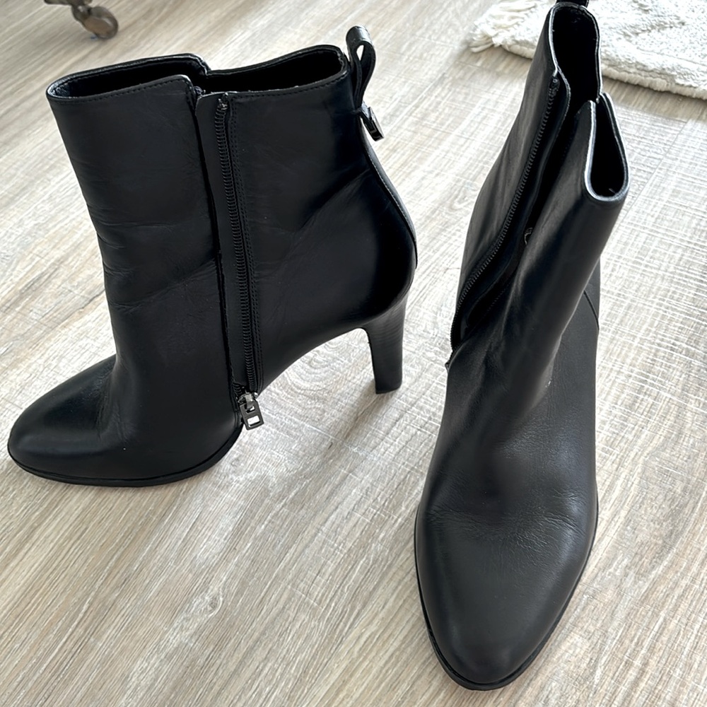Coach leather booties